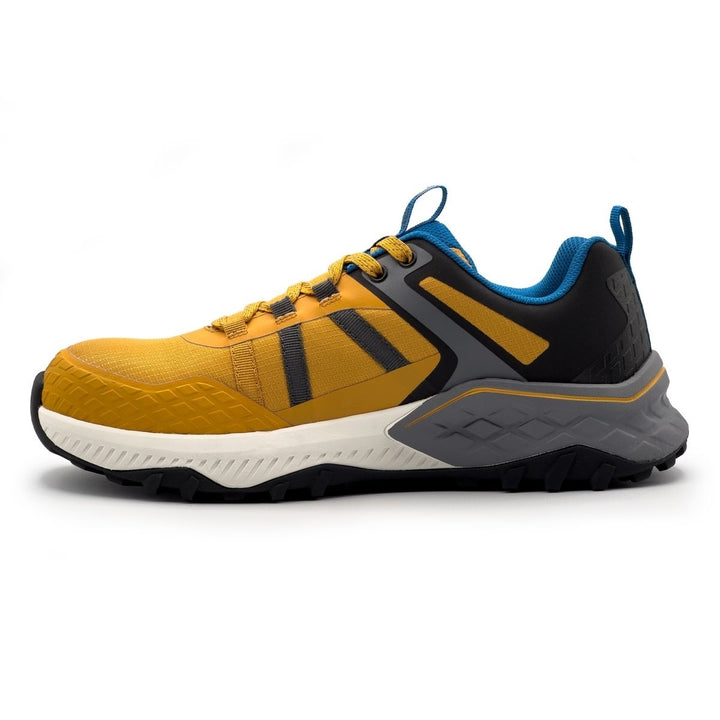 FSI FOOTWEAR SPECIALTIES INTERNATIONAL NAUTILUS Avenger Mens Aero Trail Composite Toe EH Work Shoe Yellow/Blue - A1221 Image 4