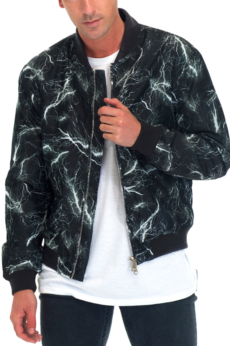 Bolt Print Bomber Image 1