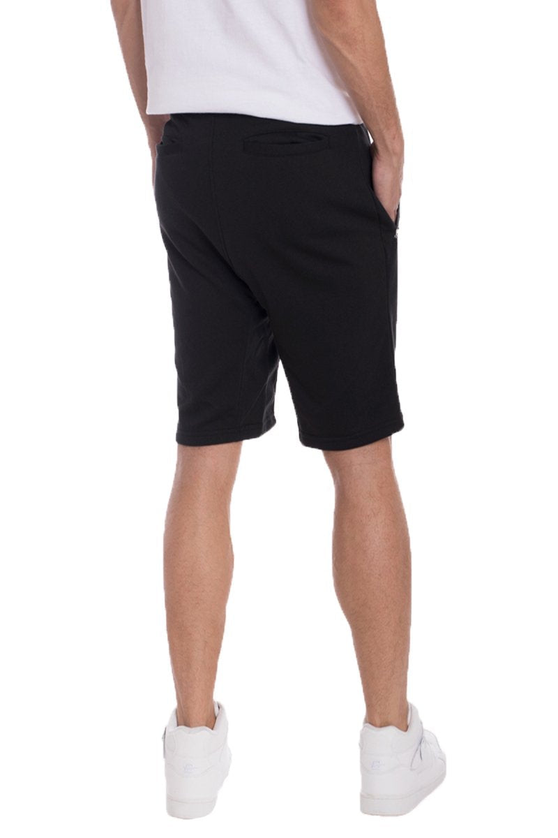 FRENCH TERRY SHORTS- BLACK/WHITE Image 3