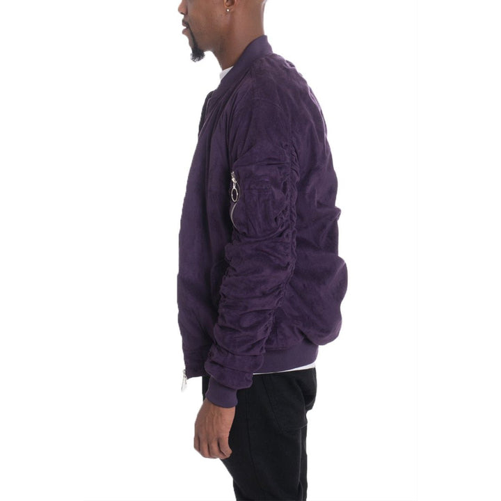 FAUX SUEDE BOMBER Image 2