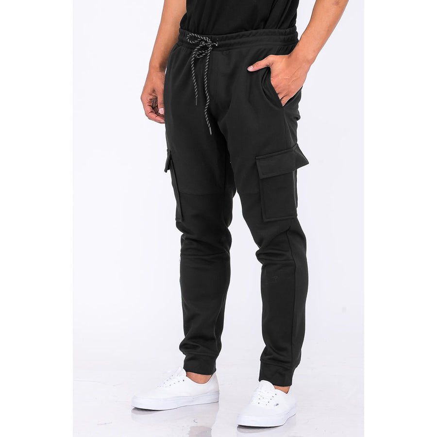 Cotton Blend Cargo Joggers Image 1