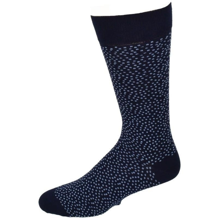 Pin Dot and Solid Pattern Combed Cotton 2 Pair Pack Socks Image 1