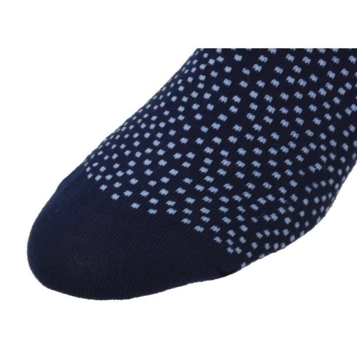 Pin Dot and Solid Pattern Combed Cotton 2 Pair Pack Socks Image 3