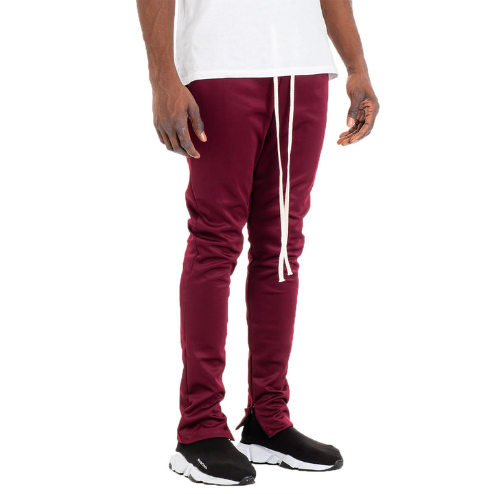 SIMPLE TRACK PANTS- BURGUNDY Image 2