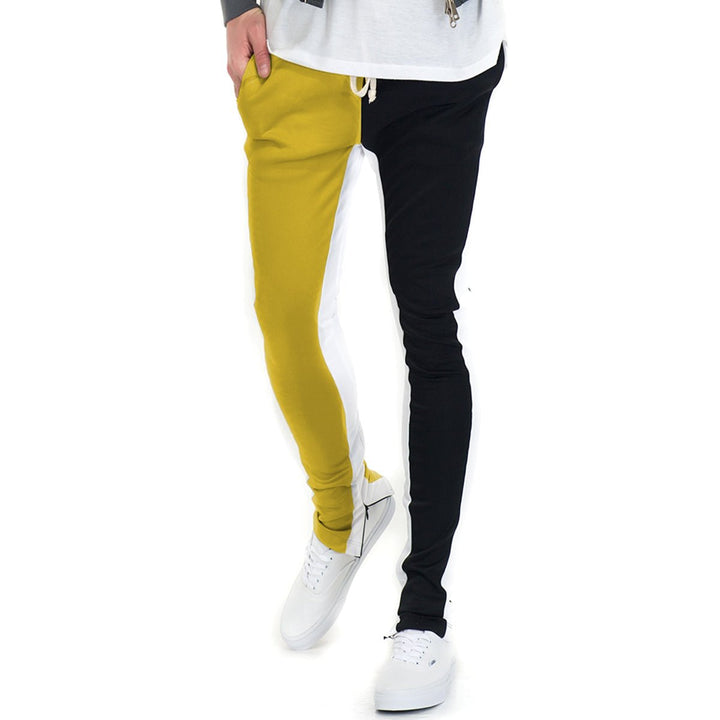 SLICE TRACK PANTS- BK/YELLOW Image 2