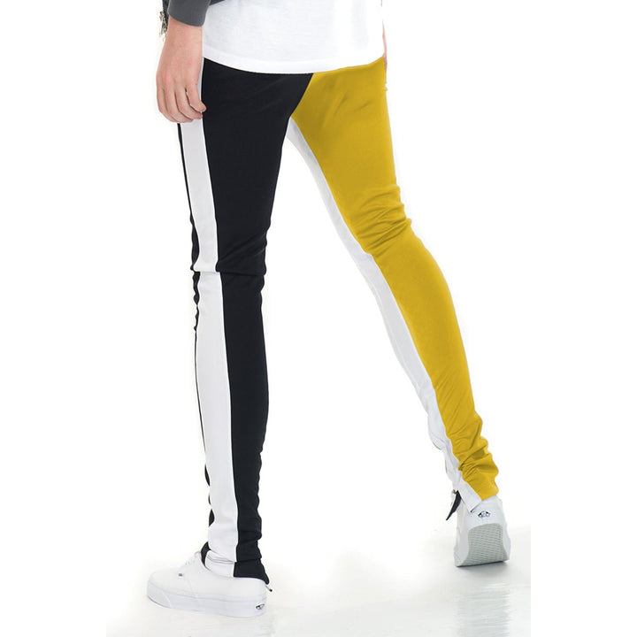 SLICE TRACK PANTS- BK/YELLOW Image 3