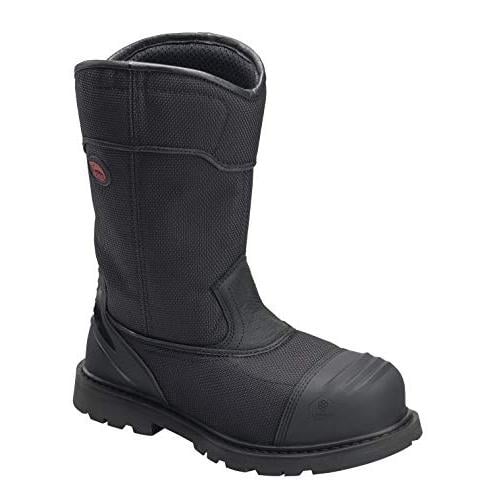 Avenger Mens 11" Hammer Wellington Carbon Composite Toe PR Waterproof Work Boots Black - A7800 BLACK Image 1