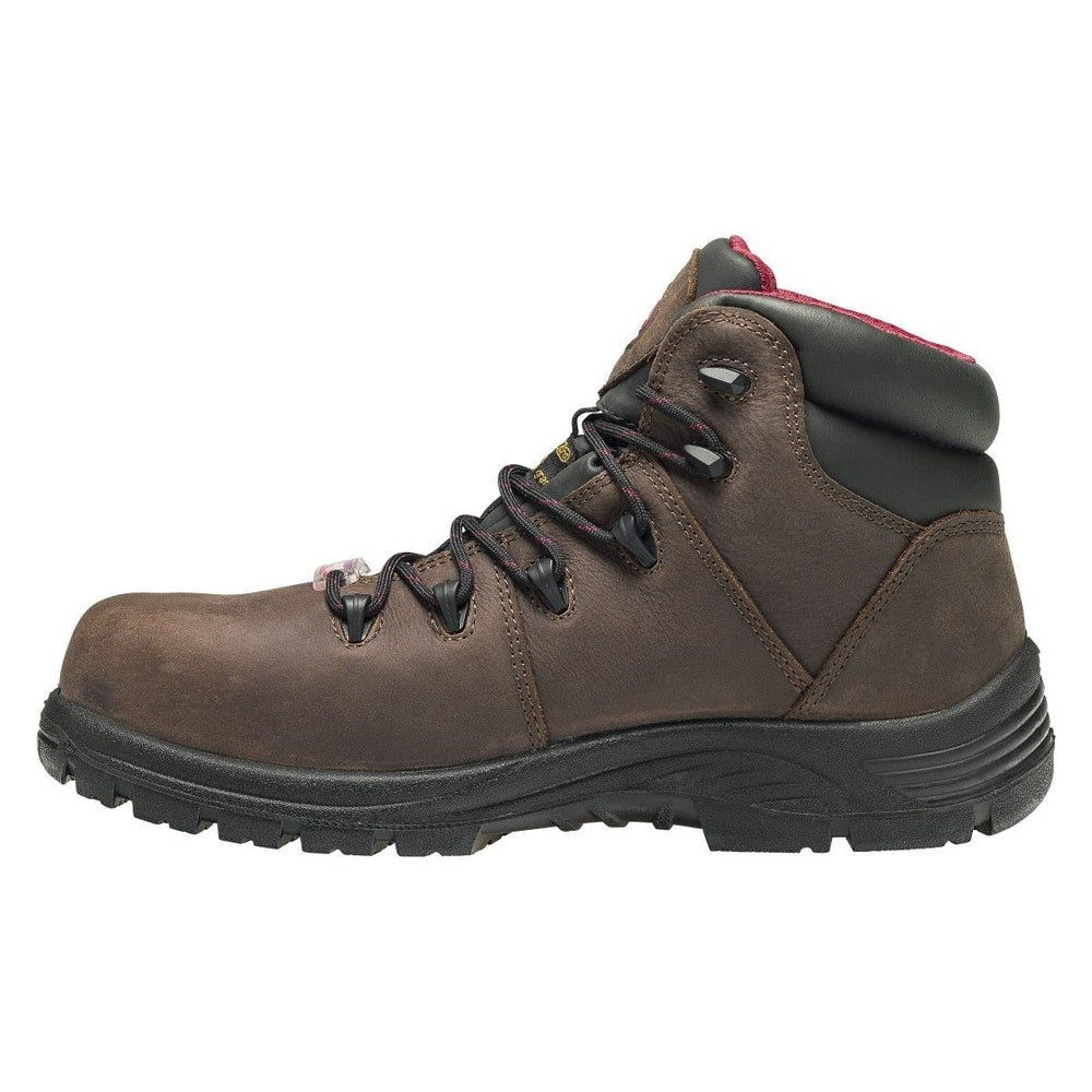 Avenger Mens 6" Framer Composite Toe EH Insulated PR Waterproof Work Boots Brown - A7228 BROWN Image 2