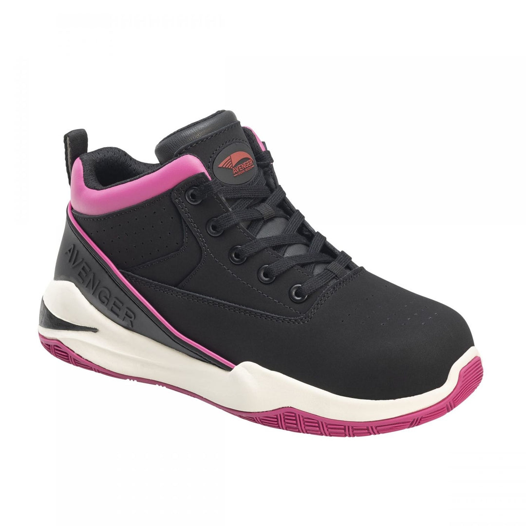 Aven Reaction Mid Sneakers Black Pink A1001 Size Comfort Stylish Footwear Image 1