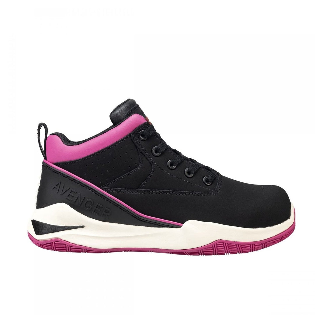 Aven Reaction Mid Sneakers Black Pink A1001 Size Comfort Stylish Footwear Image 2