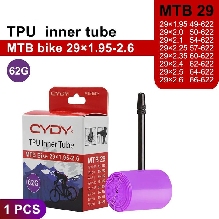 MTB 29/26/27.5 Ultralight TPU Bike Inner Tube for 29er Tires Image 7