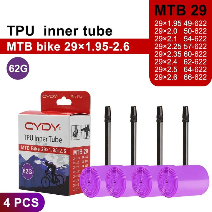 MTB 29/26/27.5 Ultralight TPU Bike Inner Tube for 29er Tires Image 9