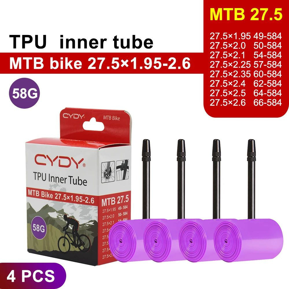 MTB 29/26/27.5 Ultralight TPU Bike Inner Tube for 29er Tires Image 11