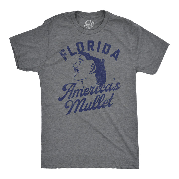 Mens Funny T Shirts Florida Americas Mullet Sarcastic Graphic Tee For Men Image 4