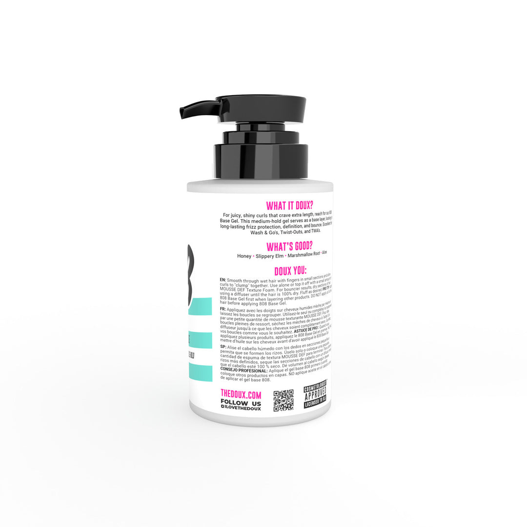 The Doux 808 Base Gel for Shiny Curls Styling Hair Gel Image 3