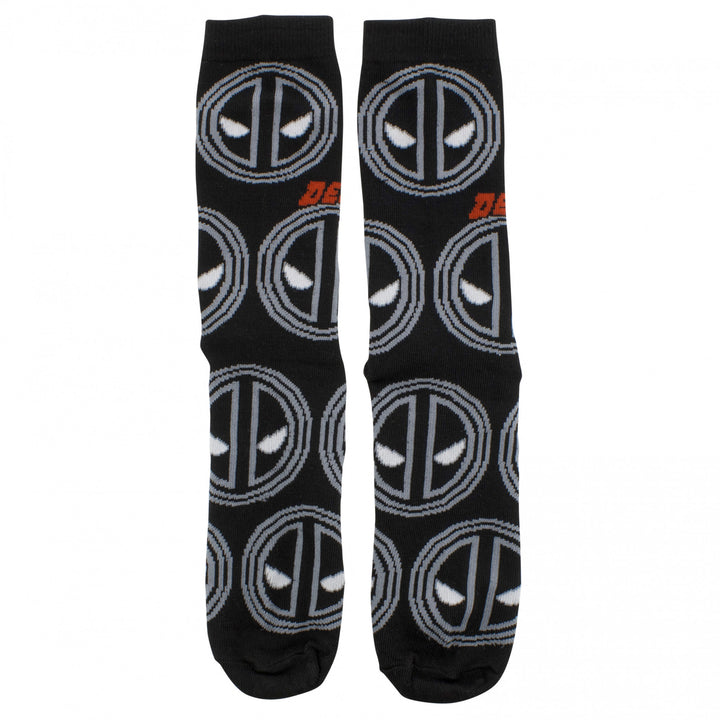 Deadpool Monochrome Logo Socks Image 6