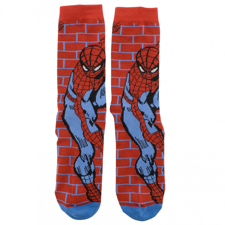 Spider-Man Brick Wall Crew Socks Image 4