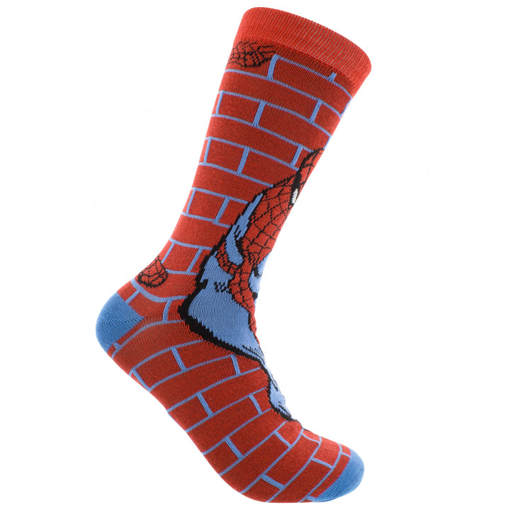 Spider-Man Brick Wall Crew Socks Image 6