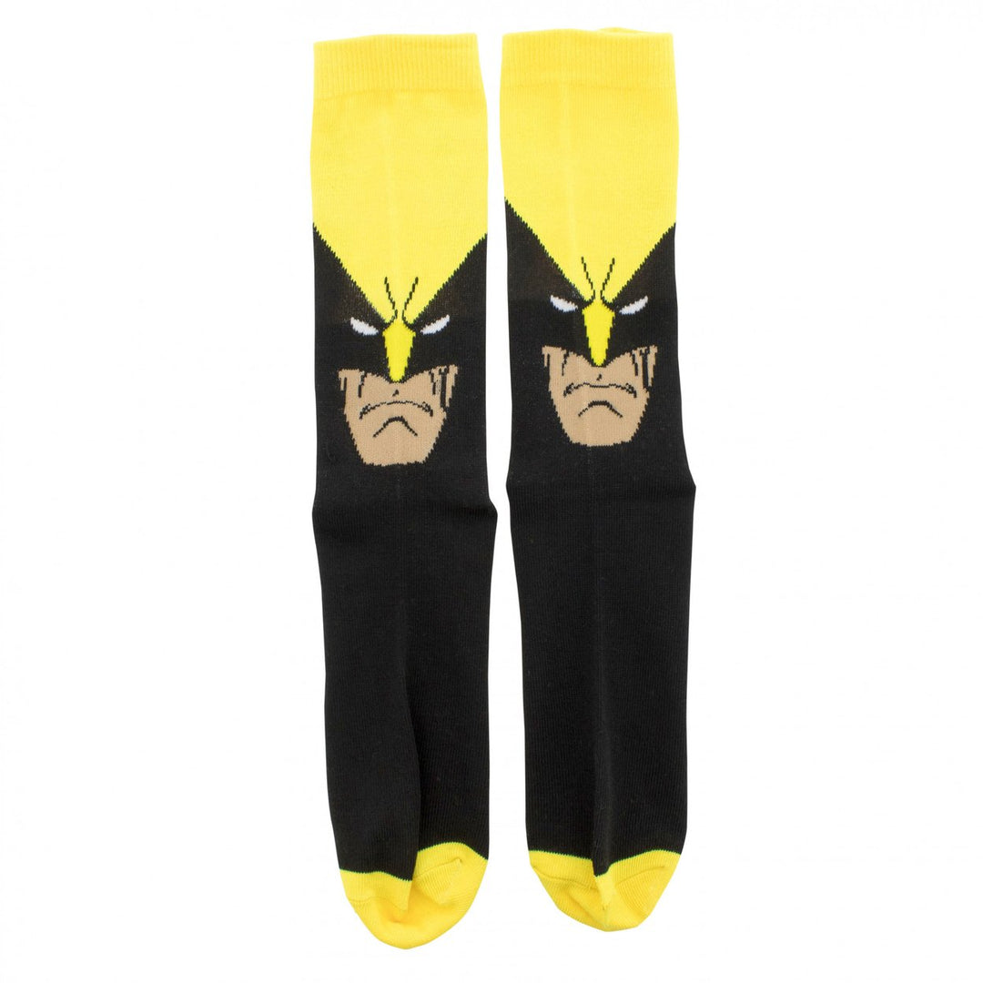 Wolverine Hero Mask Crew Socks Image 6