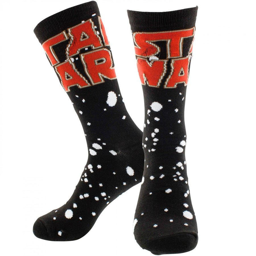 Star Wars Galaxy Logo Crew Socks Image 1