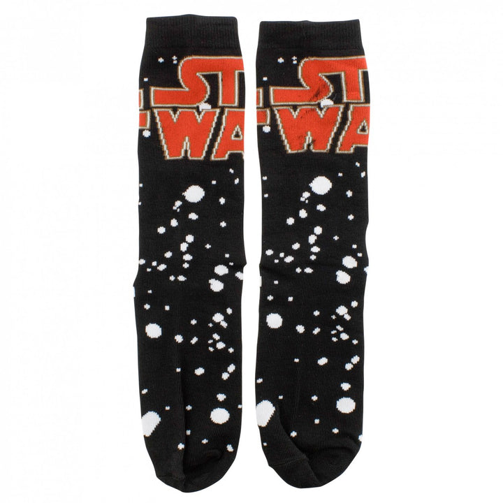 Star Wars Galaxy Logo Crew Socks Image 4