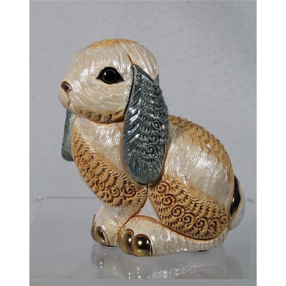 DeRosa Rinconada Family Figurine - Lop Eared Rabbit - F237 - in Box Image 2