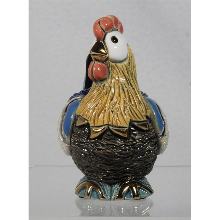 DeRosa Rinconada Family Figurine - Blue Cochin Hen - F176 - in Box Image 2