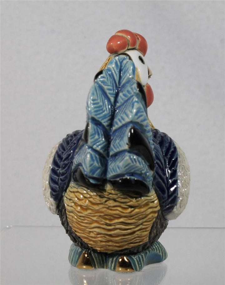 DeRosa Rinconada Family Figurine - Blue Cochin Hen - F176 - in Box Image 4