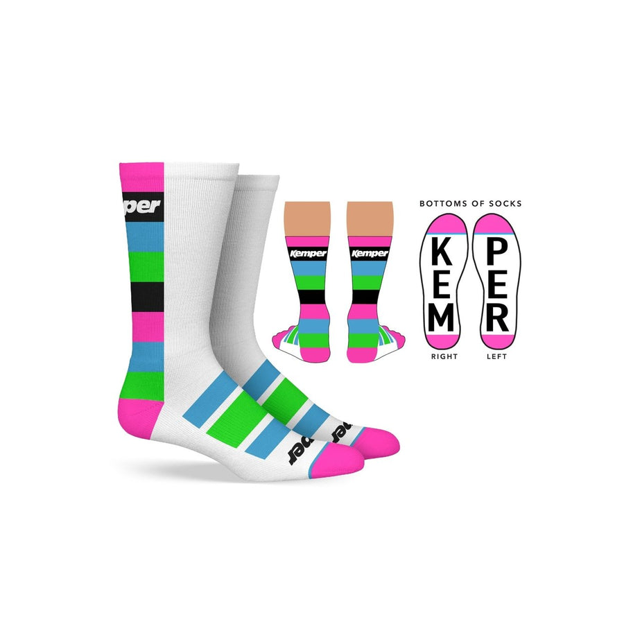 Kemper Snowboards Stripe Crew Sock Image 1