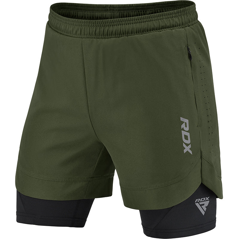 T16 2-in-1 Compression MMA Shorts Image 4