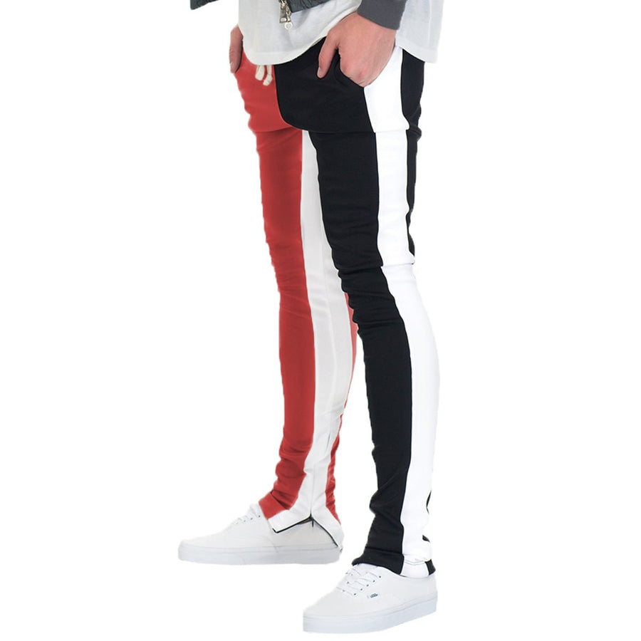 SLICE TRACK PANTS- BK/RED Image 1