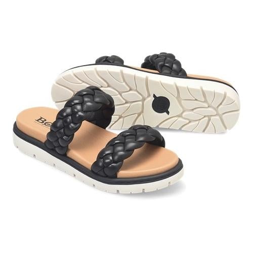 Born Womens Freesia Sandal Black Full Grain Leather - BR0048103 BLACK Image 2