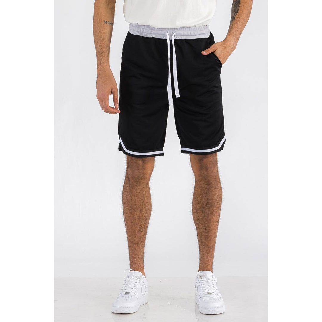 Mens Striped Basketball Active Jordan Shorts Image 1