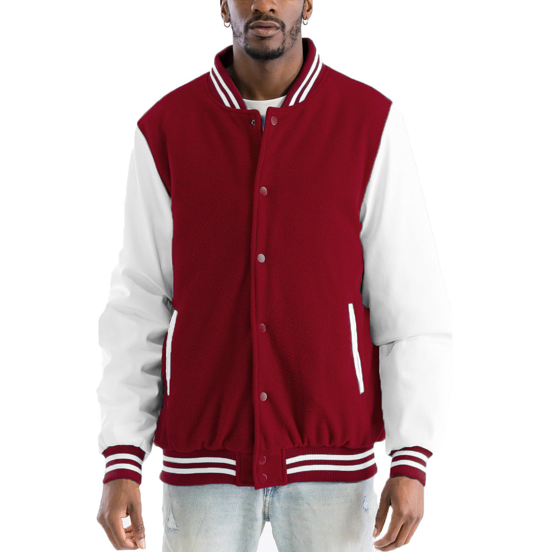 Melton Letterman Jacket Image 4