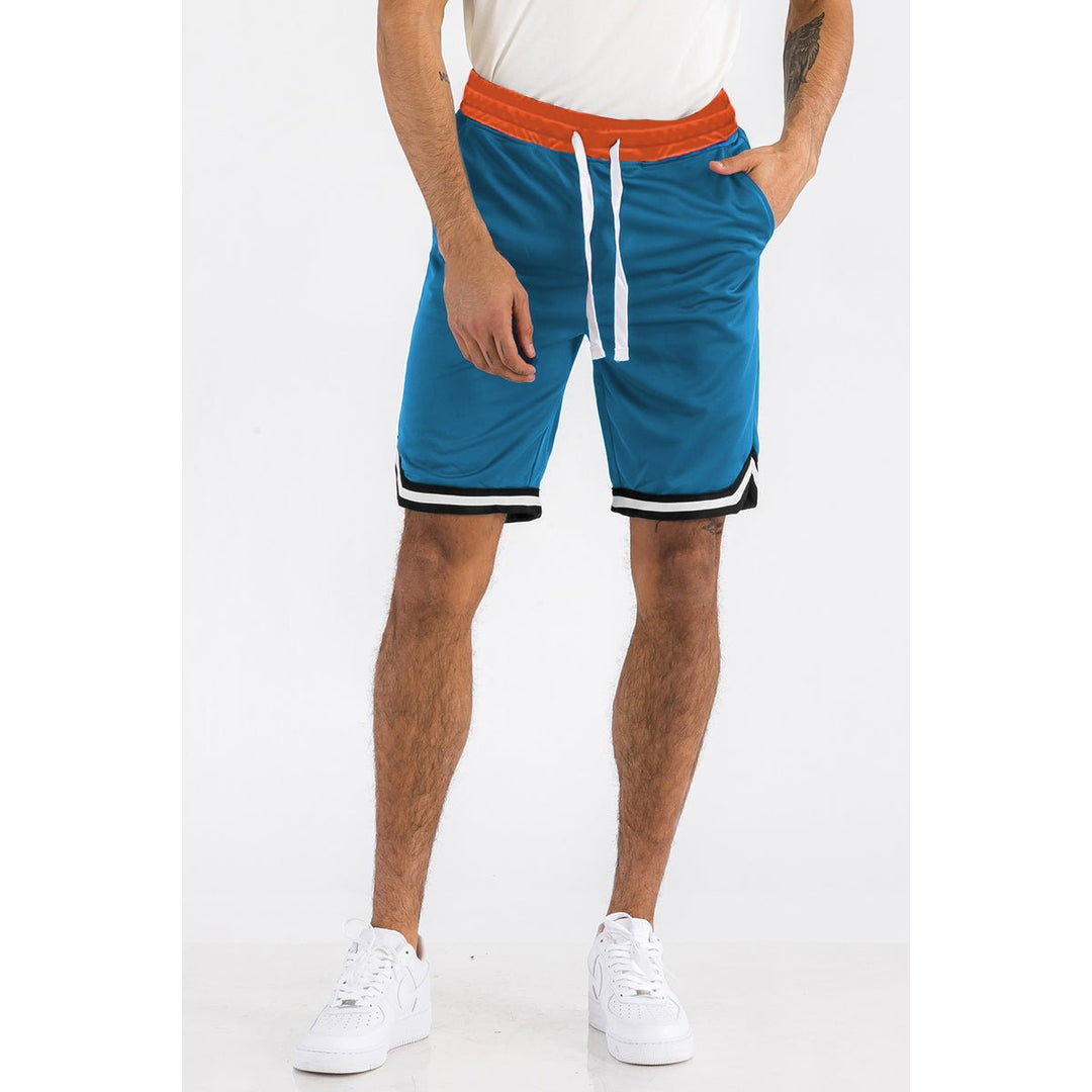 Mens Striped Basketball Active Jordan Shorts Image 8