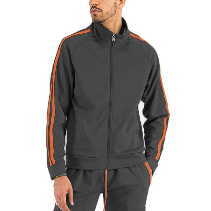 Two Stripe Zip Up Track Jacket Image 1