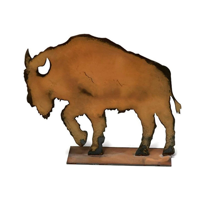 Prairie Dance Tabletop Buffalo Decoration Coffee Table Image 2