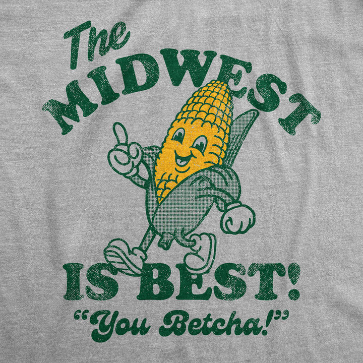 Mens Funny T Shirts The Midwest Is Best Sarcastic Western Graphic Tee For Men Image 2