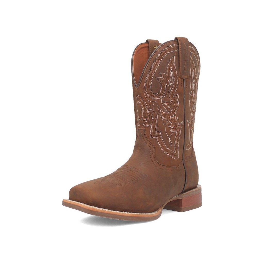 Dan Post Western Boots Mens Leather Brigston Broad Square Brown DP5172 Image 1