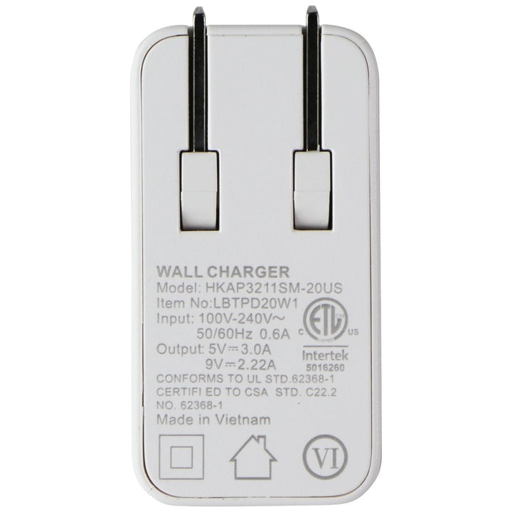 LBT (20-Watt) Ultra Fast PD Wall Charger and 5-Ft USB-C to Lightning 8-Pin Cable Image 4