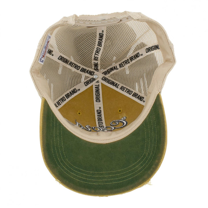 Coors Banquet Logo Patch Distressed Tea-Stained Adjustable Hat Image 6