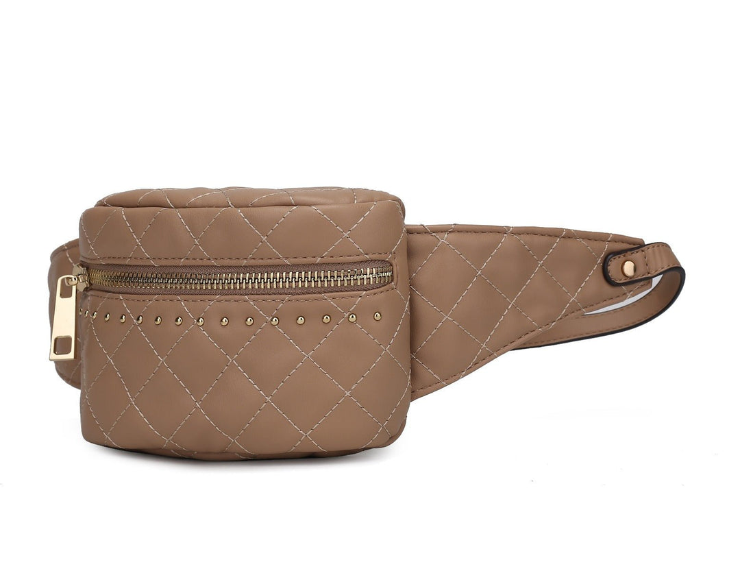 MKFCollection Camilla Belt Bag - Vegan Leather Designer Handbag Image 9