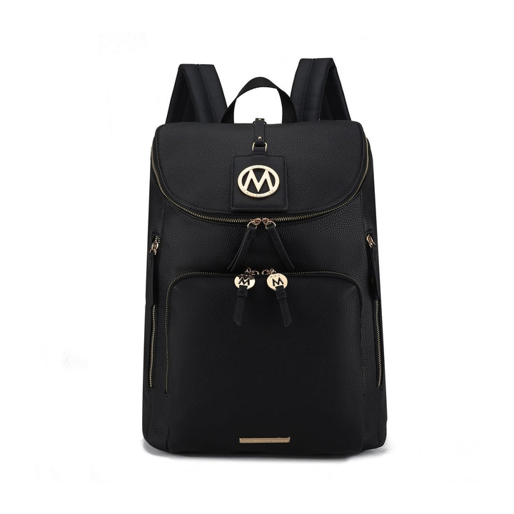 MKFCollection Angela Backpack - Vegan Leather Designer Handbag Image 2