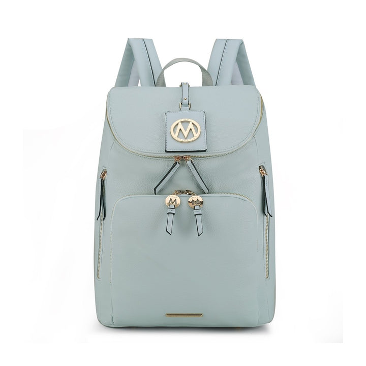 MKFCollection Angela Backpack - Vegan Leather Designer Handbag Image 3