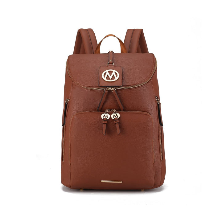 MKFCollection Angela Backpack - Vegan Leather Designer Handbag Image 4