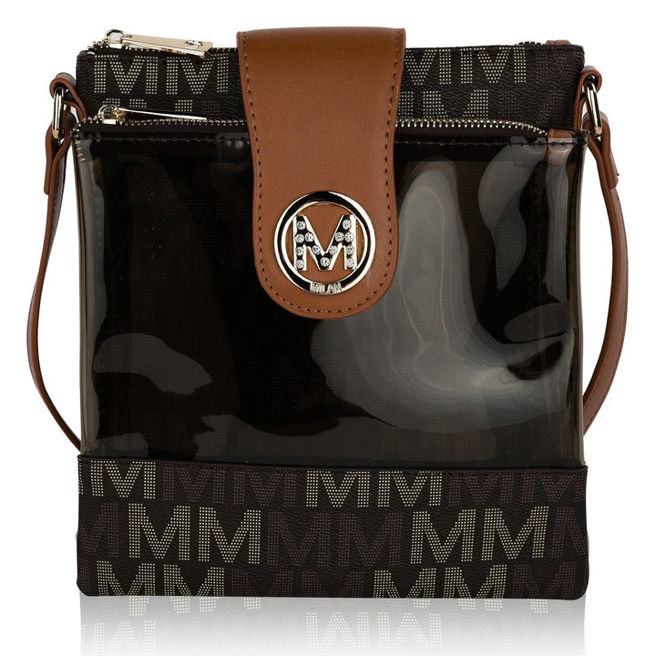 MKFCollection Kemira Signature Crossbody Bag - Vegan Leather Designer Handbag Image 9