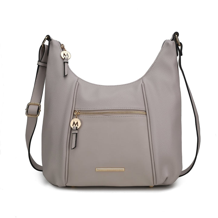 MKFCollection Lavinia Shoulder Bag - Vegan Leather Designer Handbag Image 6