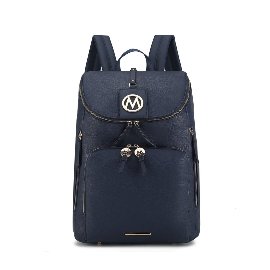 MKFCollection Angela Backpack - Vegan Leather Designer Handbag Image 6