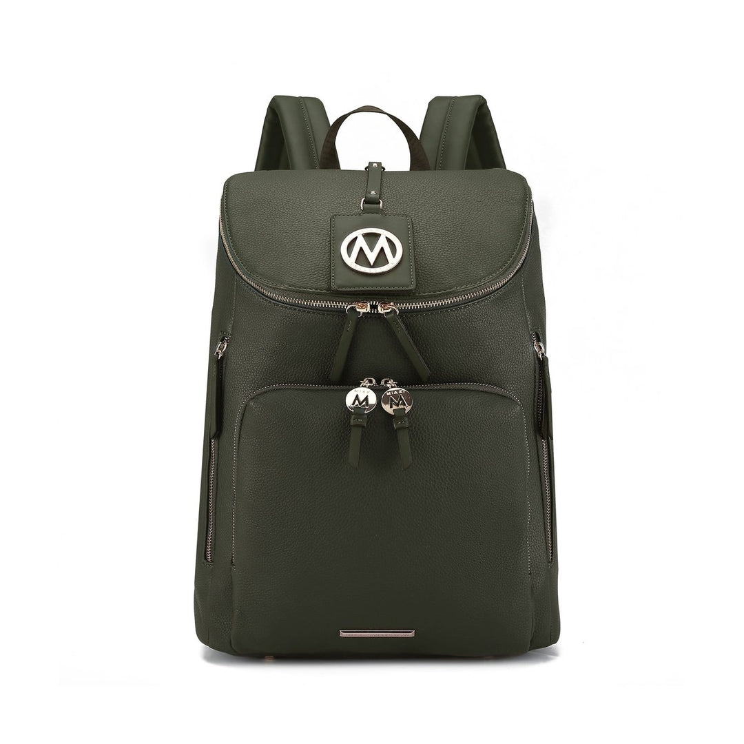 MKFCollection Angela Backpack - Vegan Leather Designer Handbag Image 7