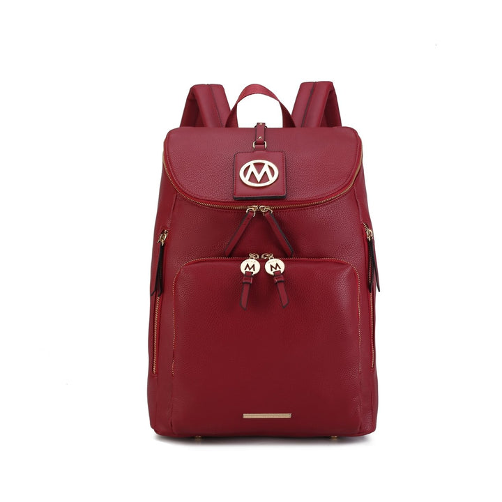 MKFCollection Angela Backpack - Vegan Leather Designer Handbag Image 9